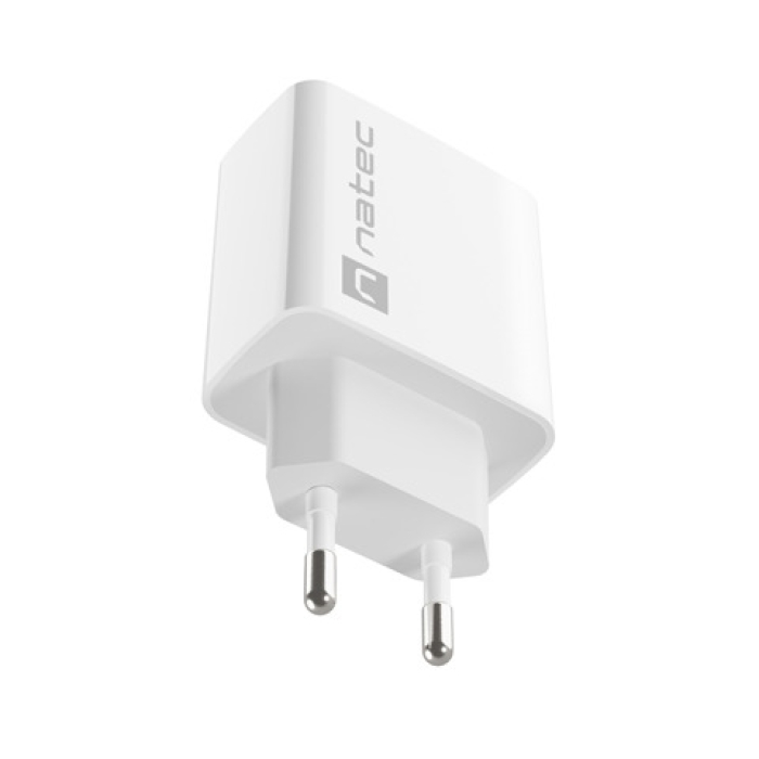 Natec USB Charger Ribera 1X USB-A 18W, White (тъмнейл - 3)