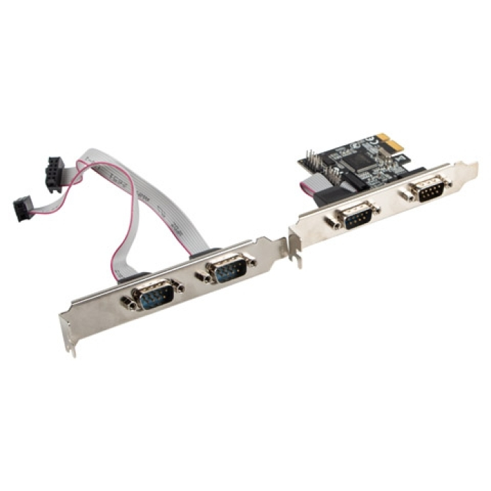 Lanberg extension card PCI-express 4x com + low profile bracket на супер цена