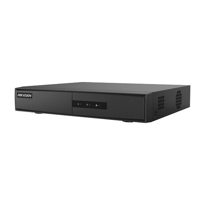 HikVision 8-ch Mini 1U 8 PoE NVR, up to 6 MP, H.265+, 60 Mbps, 1 SATA HDD up to 6TB, 2 USB, Video Output: HDMI/VGA simultaneous output (1080p) (тъмнейл - 1)