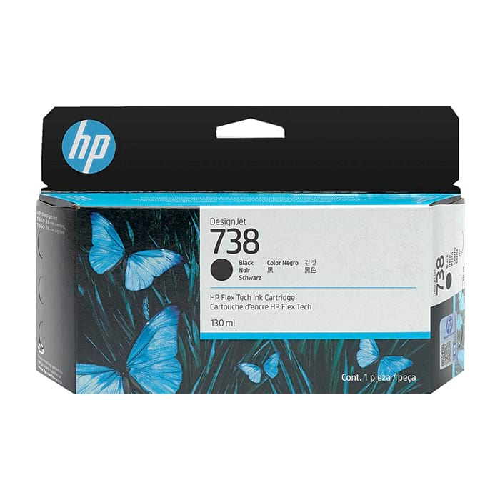 HP 738 130-ml Black DesignJet Ink Cartridge на супер цена