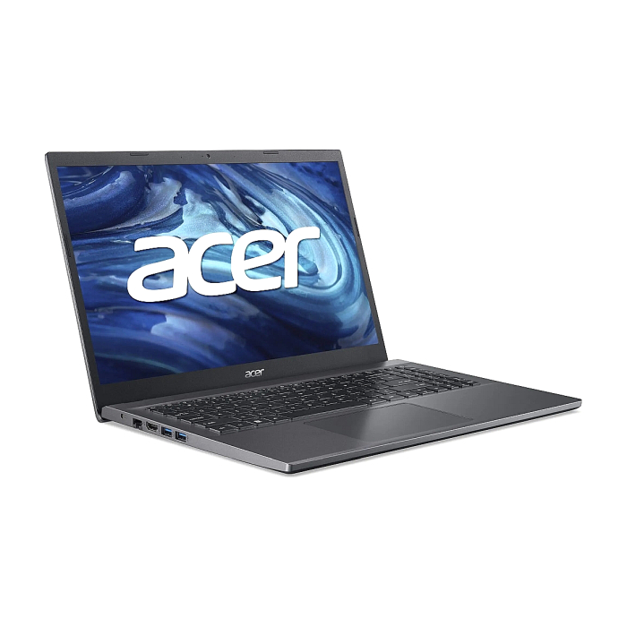 Acer Extensa EX215-55-319A, Intel Core i3-1215U (up to 4.4 GHz, 10MB), 15.6" FHD (1920x1080), 8GB DDR4, SSD 512GB NVMe, Intel UMA, HDD upgrade kit, RJ-45, 802.11ax, HD camera, BT, Win 11 Pro EDU, 2Y Warranty, Gray (тъмнейл - 1)