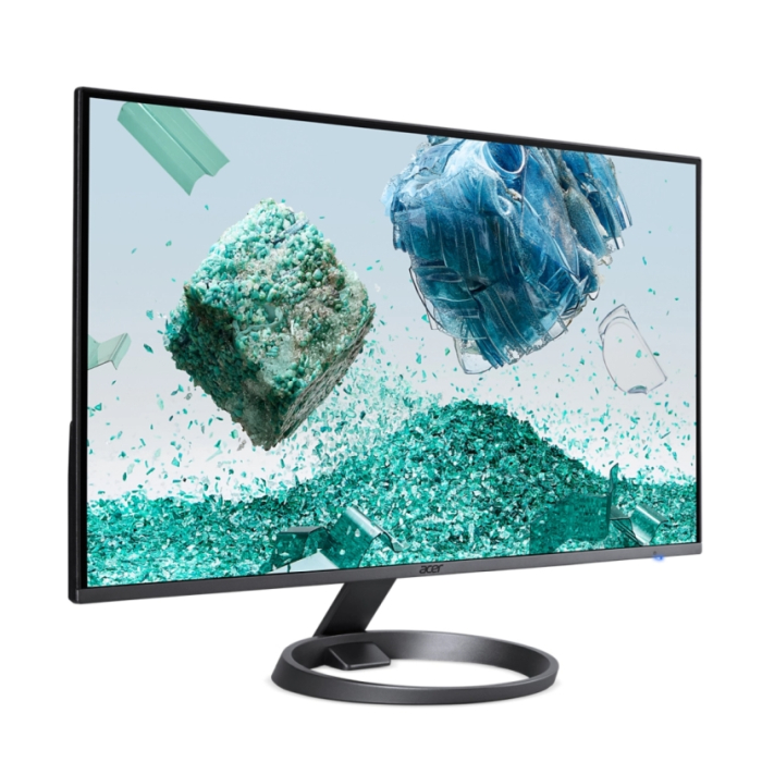 Acer Vero RL242YEyiiv, 23.8W" IPS LED, Anti-Glare, FreeSync, 4ms (GTG), 75Hz, 100M:1, 250nits, 1920x1080, Flicker-Less, BlueLightShield, 2xHDMI, VGA, Tilt, VESA, Black (тъмнейл - 1)