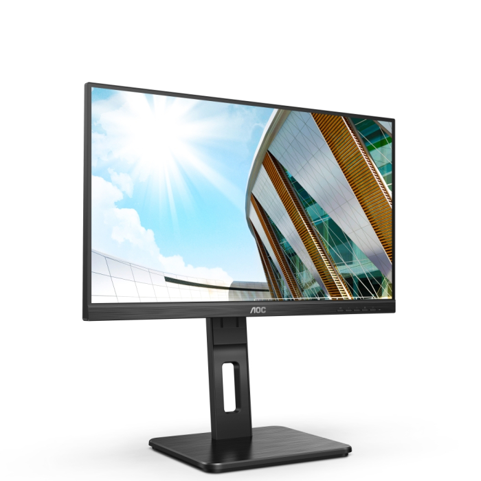 AOC 22P2Q, 21.5" IPS WLED, 1920x1080@75Hz, 4ms GtG, 250cd m/2, 1000:1, 50M:1 DCR, Adaptive Sync, FlickerFree, Low Blue Light, 2Wx2, Tilt, Height Adjust, Pivot, Swivel, D-SUB, DVI, HDMI, DP, USB hub (тъмнейл - 2)