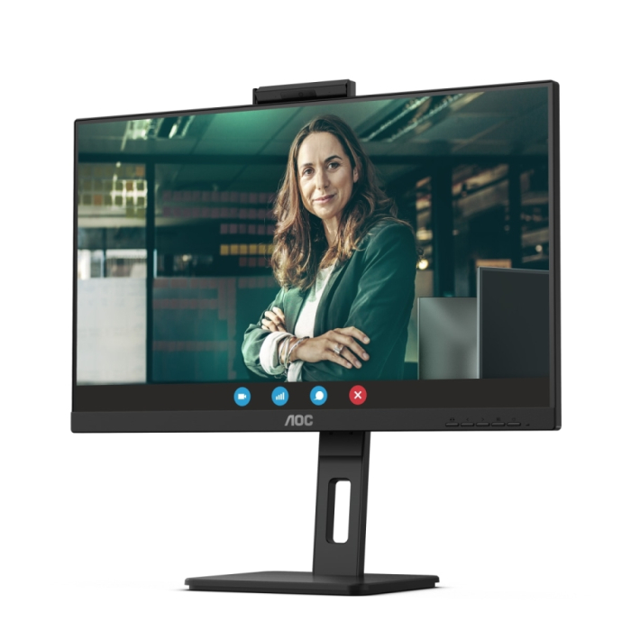 AOC Q27P3CW, 27" IPS WLED, 2560x1440@75Hz, 4ms GtG, 350cd/m2, 1000:1, DCR 20M:1, AdaptiveSync, FlickerFree, Low Blue Light, 5Wx2, Tilt, Height Adjust, Pivot, Swivel, 2xHDMI, DP, USB hub (тъмнейл - 1)