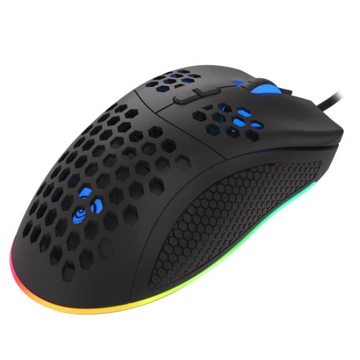 Genesis Light Weight Gaming Mouse Krypton 550 8000 DPI RGB Software Black (тъмнейл - 2)