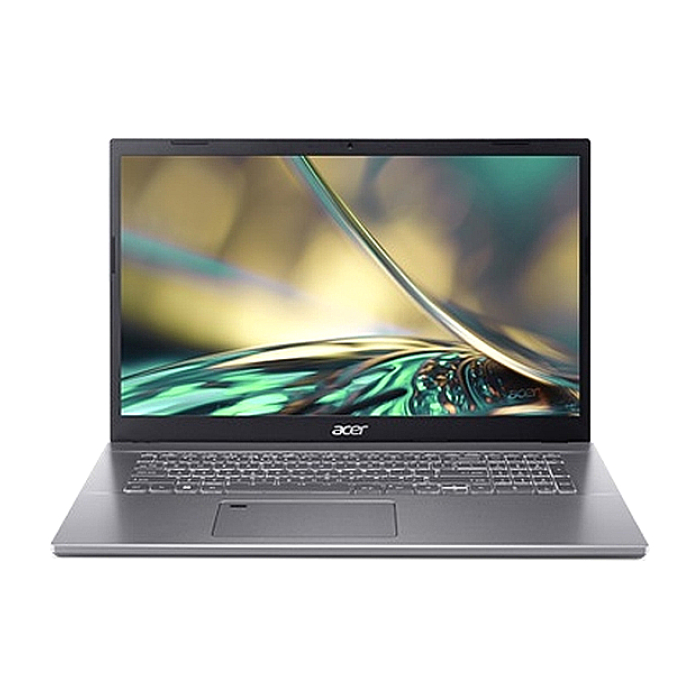 Acer Aspire 5, A517-53-57ZF, Intel Core i5-12450H (up to 4.40 GHz, 12MB), 17.3" FHD (1920x1080) IPS SlimBezel AG, 16GB DDR4 (2x8GB), 512GB PCIe NVMe SSD, Intel UMA, HD Cam, 802.11ax, BT 5.1, Backlit Kbd, No OS, Gray