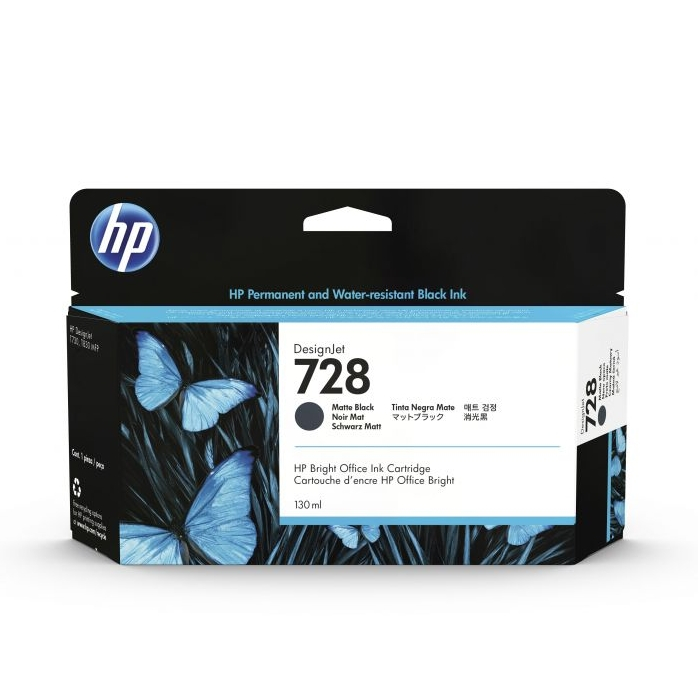 HP 728 130-ml Matte Black DesignJet Ink Cartridge на супер цена