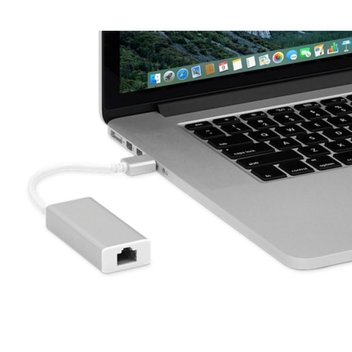 Moshi USB-C to Gigabit Ethernet Adapter - Silver (тъмнейл - 2)