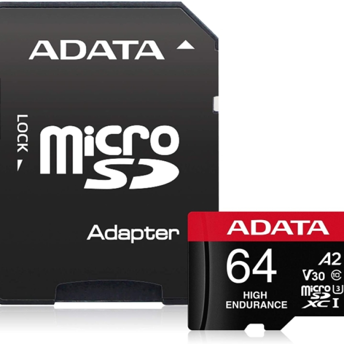 ADATA 64GB MicroSDXC UHS-I U3 V30S High (with adapter)