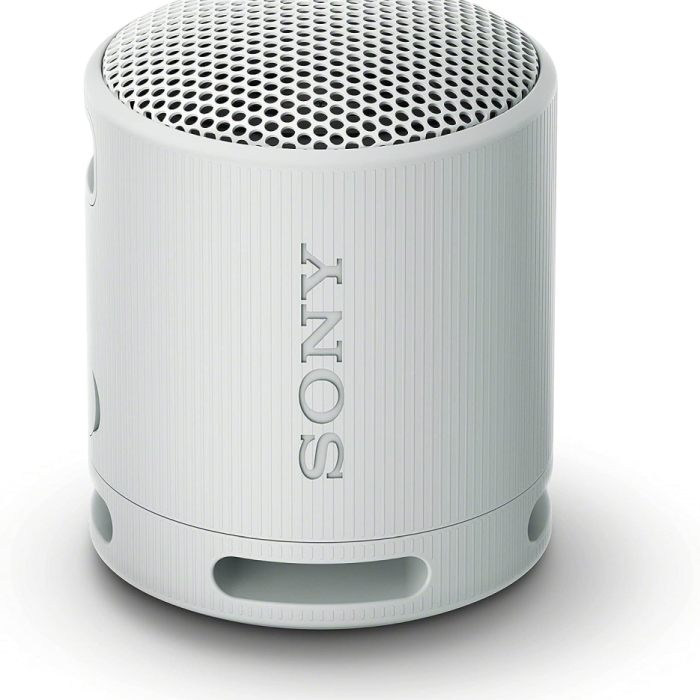 Sony SRS-XB100 Portable Bluetooth Speaker, Light Grey