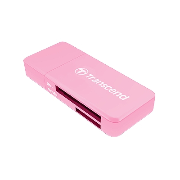 Transcend SD/microSD Card Reader, USB 3.0/3.1 Gen 1, Pink на супер цена