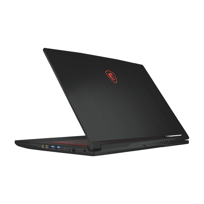 MSI Thin GF63 12UCX, 15.6" FHD (1920x1080), 144Hz, IPS, i5-12450H (8C/12T, 12 MB, up to 4.40 GHz), 8GB DDR4 (3200MHz), 512GB NVMe SSD Gen4x4, RTX 2050 4GB GDDR6, Intel WiFi 6, BT5.2, 3 cell 52.4Whr, Red Backlit Gaming KBD, NO OS, 2Y, Black (тъмнейл - 1)