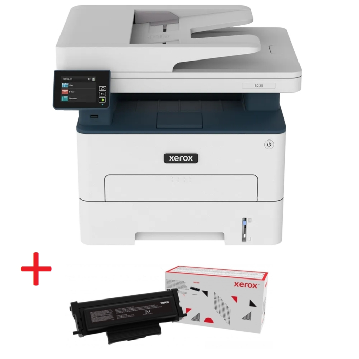 Xerox B235 A4 mono 4 in 1 MFP 34ppm. Duplex, Network, WiFi + Xerox Standard Toner Cartridge (3K)