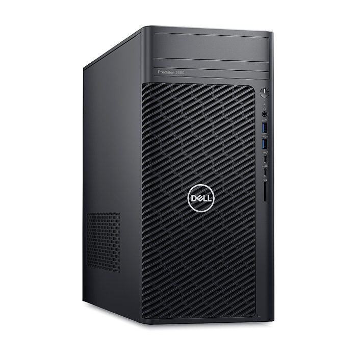 Dell Precision 3680 Tower, Intel Core i7-14700 (33 MB cache, 20 cores, 2.1 GHz to 5.4 GHz), 16GB: 2 x 8 GB, DDR5, 4400 MT/s, 512GB SSD PCIe M.2, Intel Integrated Graphics, BG Keyboard&Mouse, 500 W, Windows 11 Pro, 3Yr