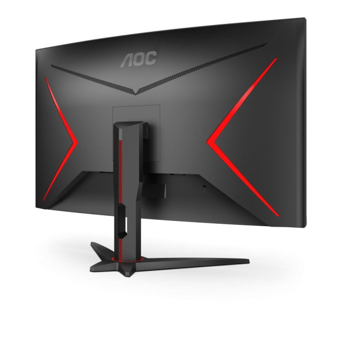 AOC C32G2ZE/BK, 31.5" Curved 1500R, VA, WLED, 1920x1080@240Hz, 4ms GtG, 1ms MPRT, 300cd/m2, 4000:1, DCR 80M:1, FreeSync, FlickerFree, Low Blue Light, Tilt, 2xHDMI, DP (тъмнейл - 4)