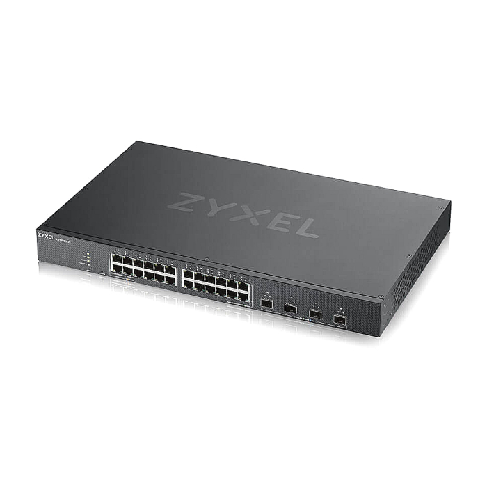 ZyXEL XGS1935-28, 28 Port Smart Managed Switch, 24x Gigabit Copper and 4x 10G SFP+, hybrid mode, standalone or NebulaFlex Cloud (тъмнейл - 3)