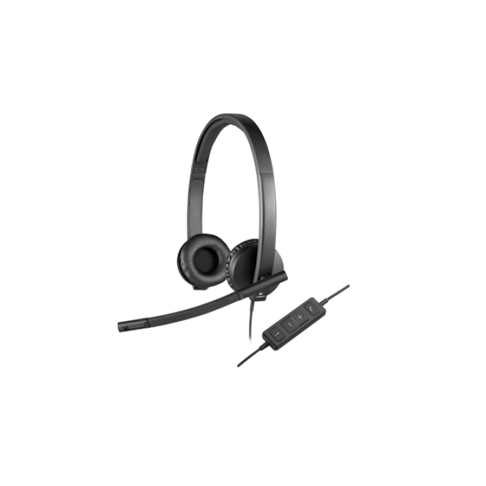 Logitech USB Headset H570e Stereo, In-line Controls, Echo Cancellation, Noise-cancelling, USB (тъмнейл - 3)