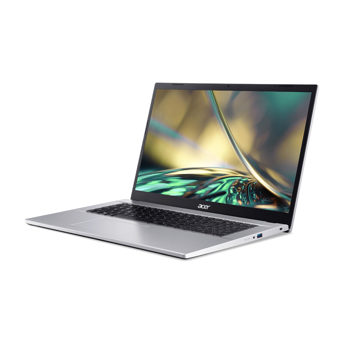 Acer Aspire 3, A317-54-32TL, Core i3 1215U, (up to 4.40Ghz, 10MB), 17.3" FHD (1920x1080) IPS SlimBezel AG, 1*8GB DDR4, 512GB SSD PCIe, Intel UMA Graphics,Cam&Mic, 802.11ac + BT, No OS, Silver (тъмнейл - 2)