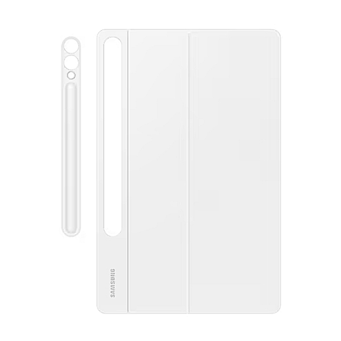 qSamsung Tab S10+/S9+/S9 FE+ Book Cover Keyboard Slim White, поглед отпред