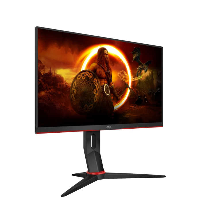 AOC 24G2SPU/BK, 23.8" IPS WLED, 1920x1080@165Hz, 4ms GtG, 1ms MPRT, 250cd/m2, 1000:1, DCR 80M:1, AdaptiveSync, FlickerFree, Low Blue Light, 2Wx2, Tilt, Height Adjust, Pivot, Swivel, D-SUB, 2xHDMI, DP, USB hub (тъмнейл - 2)