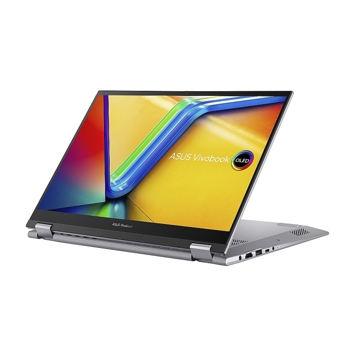 Asus Vivobook S Flip OLED TP3402VA-KN310W,Intel i5-13500H,14"OLED, 2.8K (2880 x 1800) Touch, DDR4 16GB,512 GB SSD, Windows 11 Home, Silver (тъмнейл - 2)