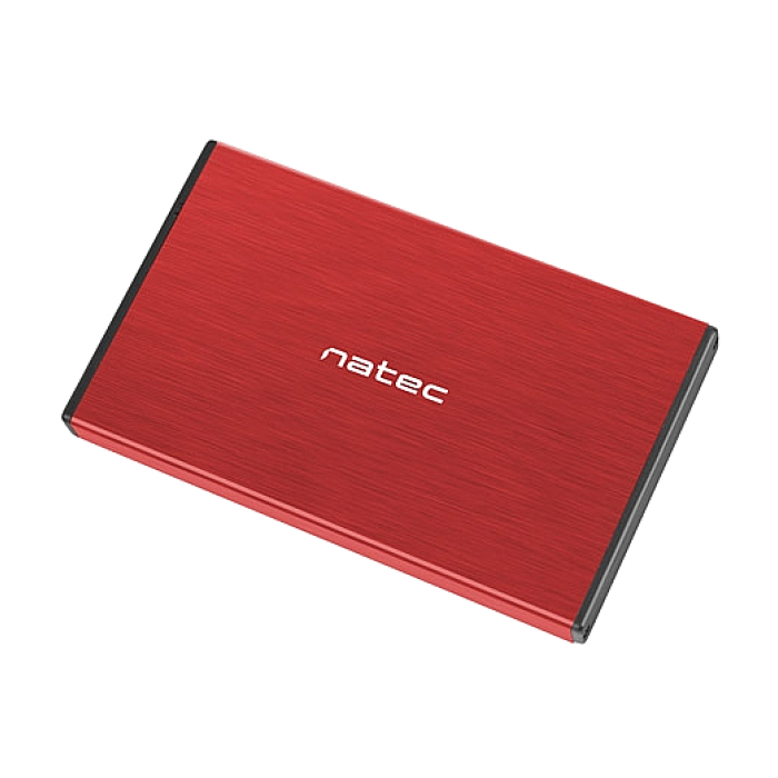 Natec External HDD/SSD Enclosure Rhino Go SATA 2.5" USB 3.0 Red (тъмнейл - 2)