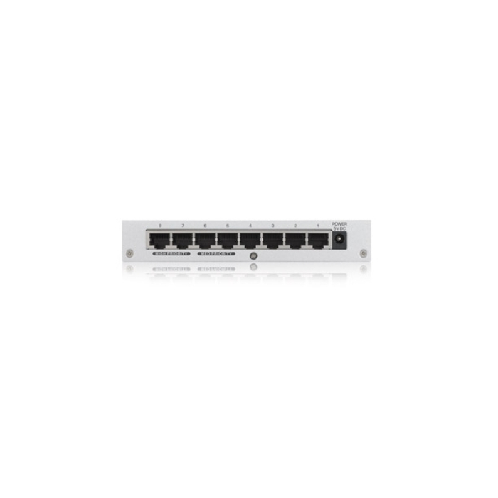 ZyXEL GS-108B v3, 8-port 10/100/1000Mbps Gigabit Ethernet switch, desktop, metal housing (тъмнейл - 3)