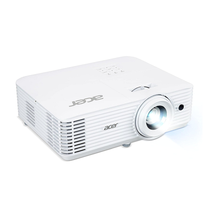 Acer Projector H6546Ki, DLP, 1080p (1920x1080), 5200 ANSI Lm, 10 000:1, 3D, 24/7 operation, Auto Keystone, DC power on, 2xHDMI, RS232, Audio in/out, WiFi (kit incl.), Bag, 1x3W, 2.95Kg, White + Acer T82-W01MW 82.5" (тъмнейл - 1)