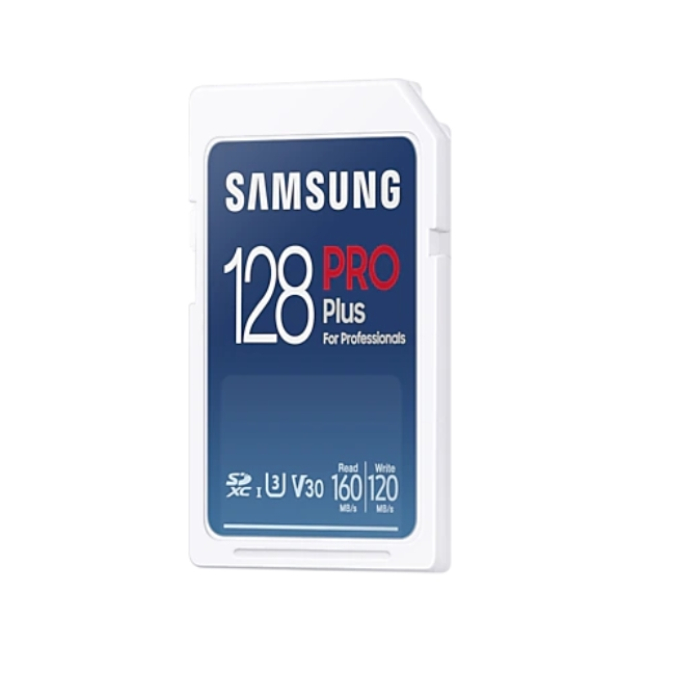 Samsung 128GB SD Card PRO Plus, Class10, Read 160MB/s - Write 120MB/s (тъмнейл - 2)