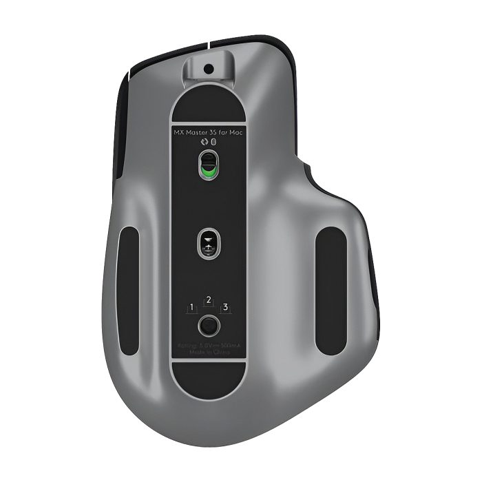 Logitech MX Master 3S For Mac Performance Wireless Mouse - SPACE GREY - EMEA (тъмнейл - 1)