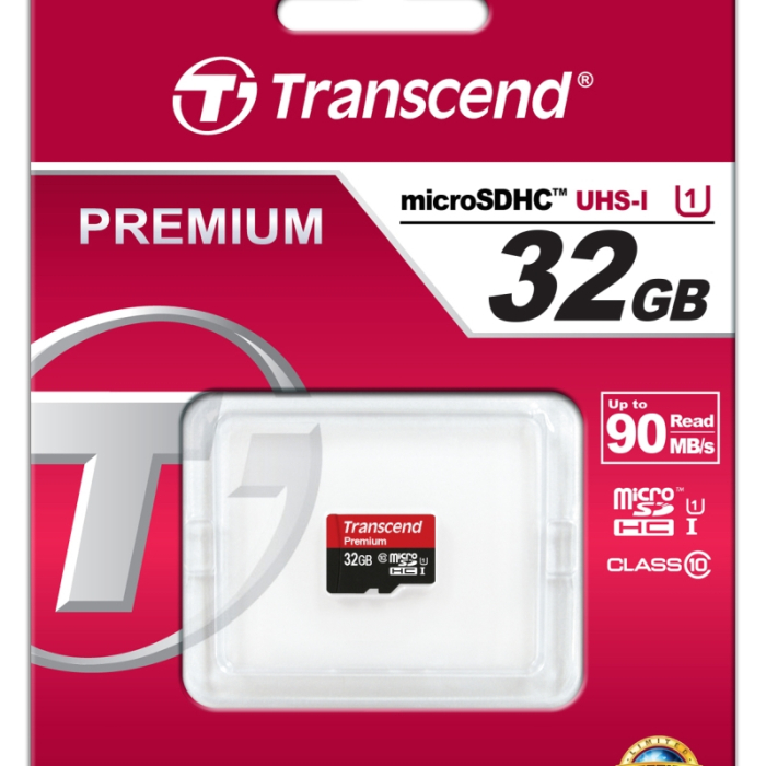 Transcend 32GB micro SDHC UHS-I Premium (No Box & Adapter, Class 10) (тъмнейл - 1)