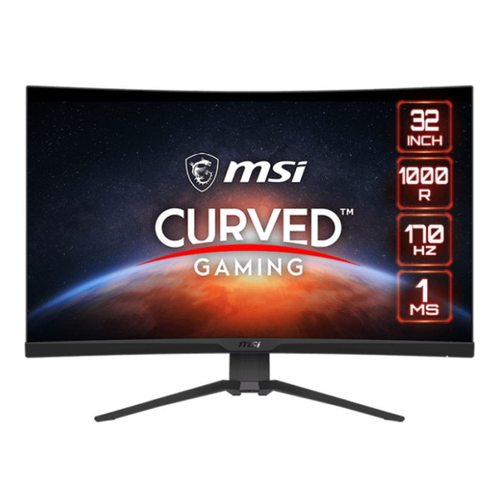 MSI G322CQP, 31.5", VA, 170Hz, 1ms, WQHD 2560x1440,, 1000R Curved, AG, Freesync premium, Night Vision, HDMI CEC, 2x HDMI (2.0b), 1x DP(1.2a), 250 cd/m2, Contrast 2500:1, DCR 100M:1, Adjustable Stand 100mm, Frameless, VESA, 9S6-3DC24T-006 на супер цена