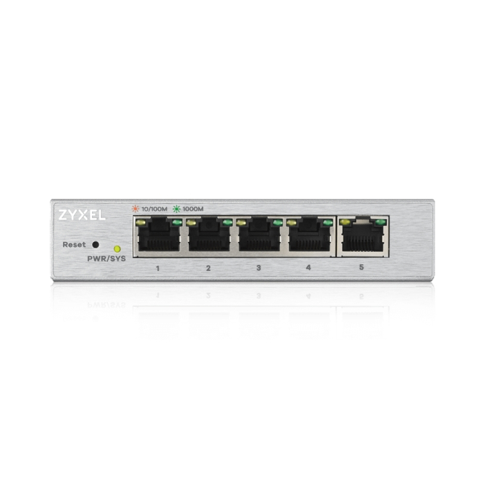 ZyXEL GS1200-5, 5 Port Gigabit web managed Switch (тъмнейл - 2)