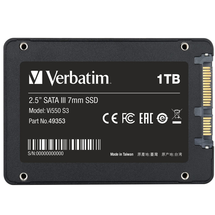 Verbatim Vi550 S3 2.5" SATA III 7mm SSD 1TB (тъмнейл - 2)