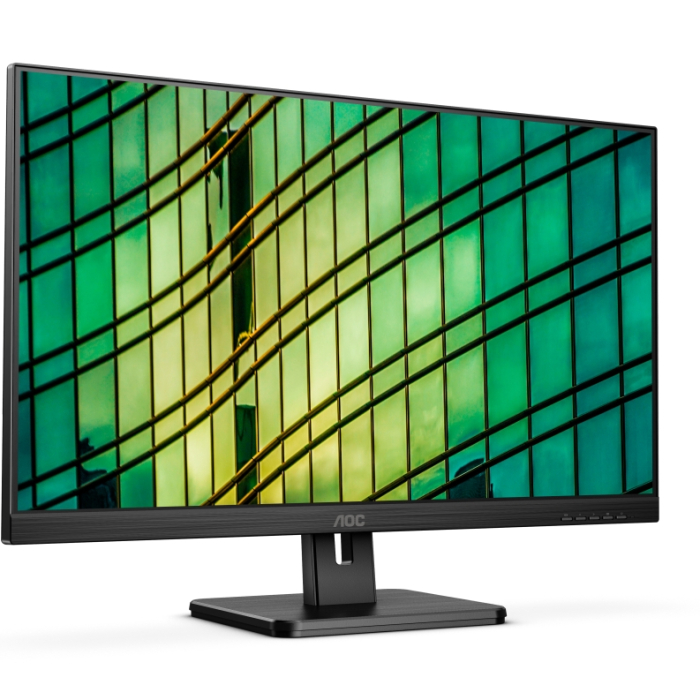 AOC 27E2QAE, 27" IPS WLED, 1920x1080@75Hz, 4ms GTG, 250cd/m2, 1000:1, 20M:1 DCR, Adaptive Sync, FlickerFree, Low Blue Light, 2Wx2, Tilt, Swivel, D-SUB, HDMI, DP (тъмнейл - 3)