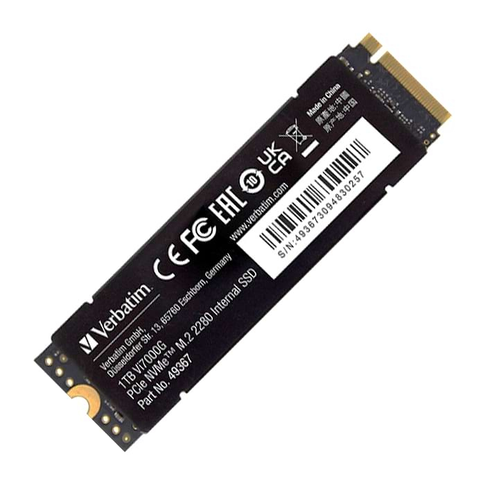 Verbatim Vi7000G Internal PCIe NVMe M.2 SSD 1TB