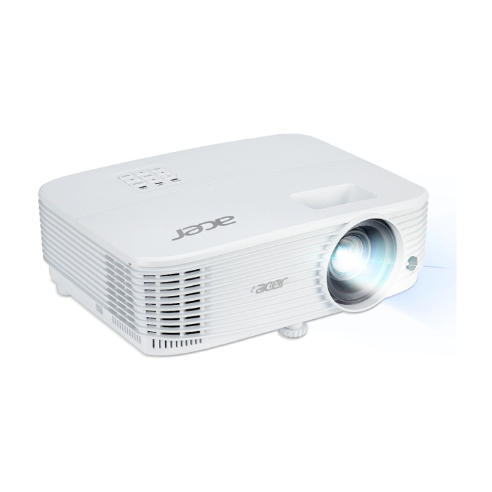 Acer Projector P1257i DLP, XGA (1024x768), 4800 ANSI LUMENS, 20000:1, 2x HDMI, RCA, Wireless dongle included, Audio in/out, VGA in/out, RS-232,Bluelight Shield, LumiSense, Built-in 10W Speaker, 2.4kg, White (тъмнейл - 1)