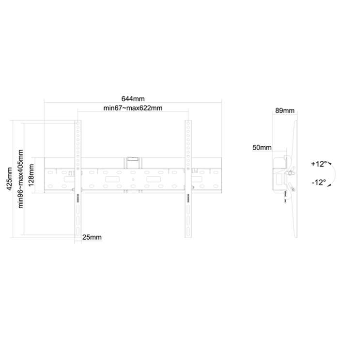 Neomounts by NewStar Flat Screen Wall Mount (tiltable) Incl. storage for Mediaplayer/Mini PC (тъмнейл - 2)