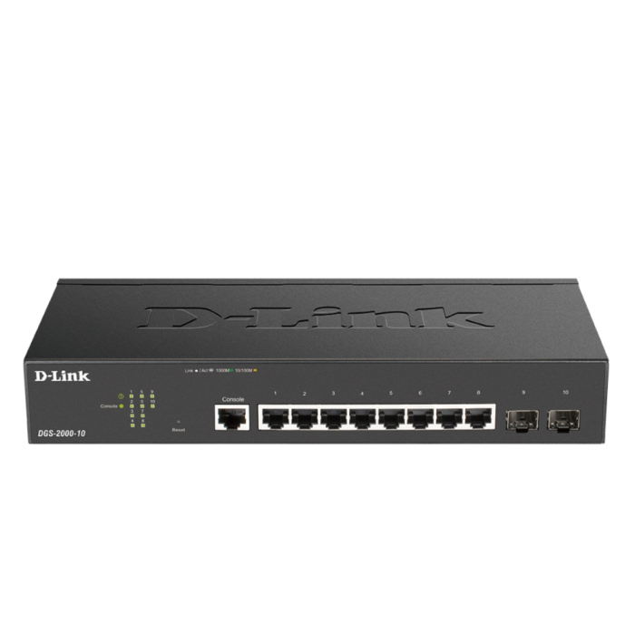 D-Link 8-port Gigabit Managed Switch incl. 2 x SFP