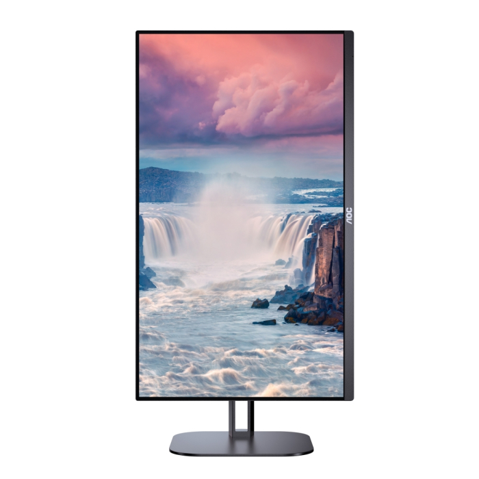 AOC 24V5C/BK, 23.8" IPS WLED, 1920x1080@75Hz, 4ms GtG, 1ms MPRT, 300cd m/2, 1000:1, DCR 20M:1, FreeSync, FlickerFree, Low Blue Light, 3Wx2, Tilt, Height Adjust, Pivot, Swivel, HDMI, DP, USB hub на супер цена