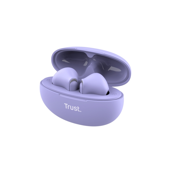 TRUST Yavi Bluetooth ENC Earphones Purple (тъмнейл - 2)