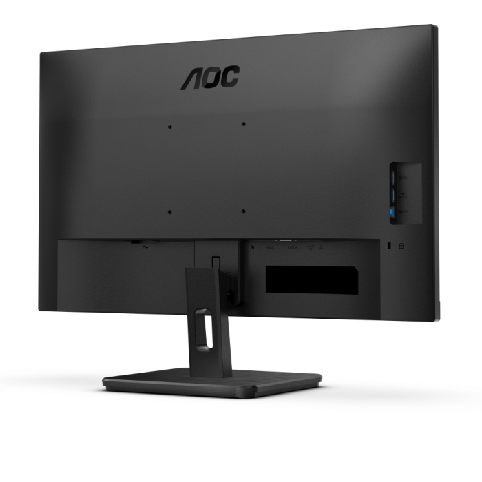 AOC 24E3UM 23.8" VA WLED, 1920x1080@75Hz, 4ms, 300cd m/2, 3000:1, AdaptiveSync, FlickerFree, Low Blue Light, 2Wx2, Tilt, D-SUB, HDMI, DP, USB hub (тъмнейл - 4)