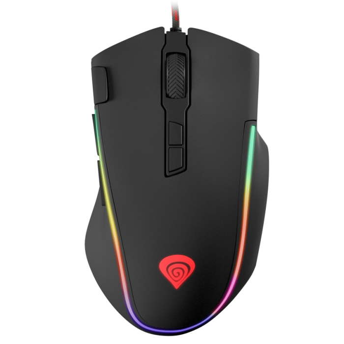 Genesis Gaming Mouse Krypton 700 7200Dpi With Software Rgb Illuminated Black