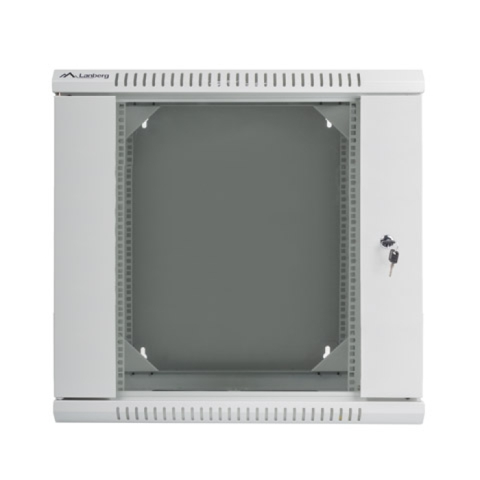 Lanberg rack cabinet 19” double-section wall-mount 12U / 600x600 for self-assembly (flat pack), grey (тъмнейл - 1)