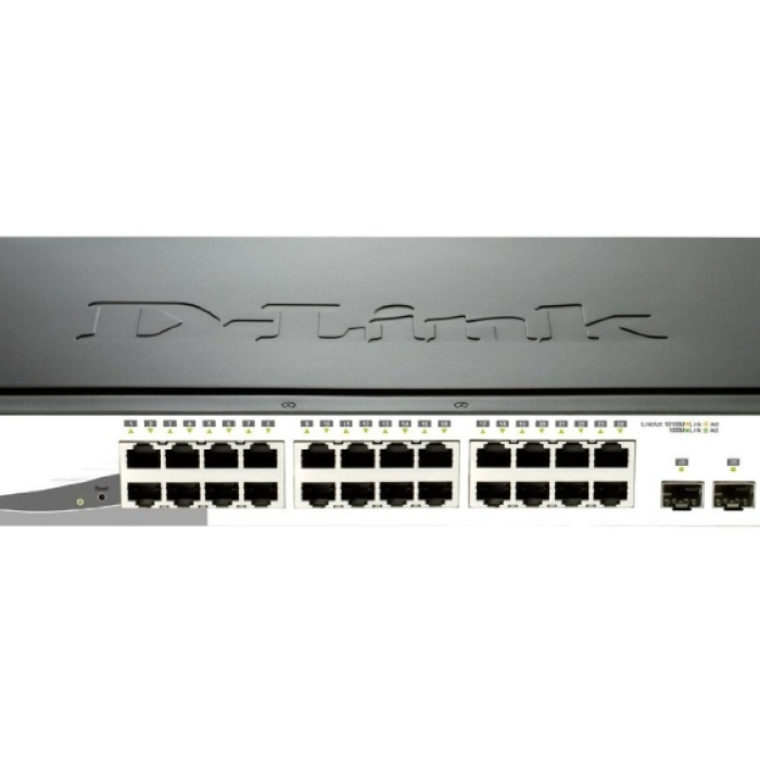 D-Link 24-port 10/100/1000 Gigabit Smart Switch + 4 SFP на супер цена