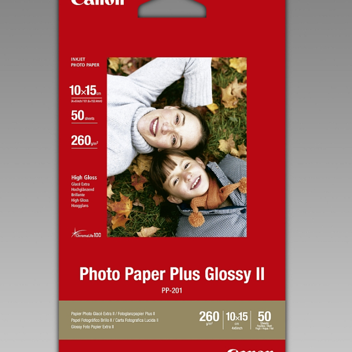 Canon Plus Glossy II PP-201, 10x15 cm, 50 sheets