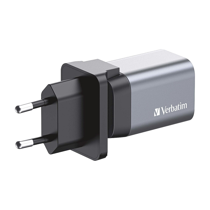 Verbatim GNC-35 GaN Charger 2 Port 35W USB A/C (EU/UK/US) (тъмнейл - 2)