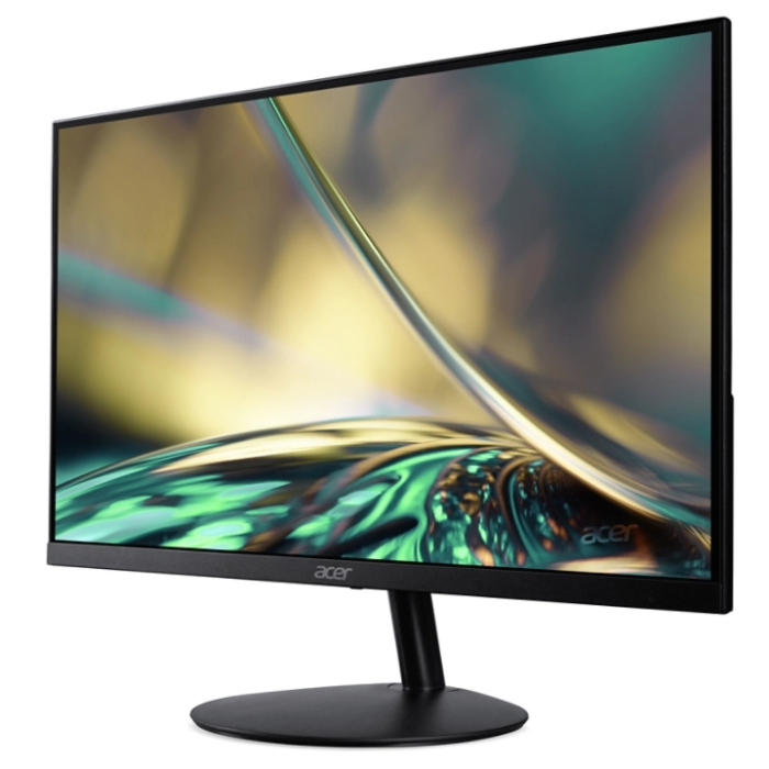 Acer SB242YEbi 23.8" IPS Wide, LED, ZeroFrame, FHD 1920x1080, FreeSync, AG, 1ms (VRB), 100Hz, Ultra-thin, 100M:1, 250 cd/m2, VGA, HDMI, Tilt, Bluelight shield, Flicker-Less, Acer Display Widget, Kensington Security, VESA, Black (тъмнейл - 2)