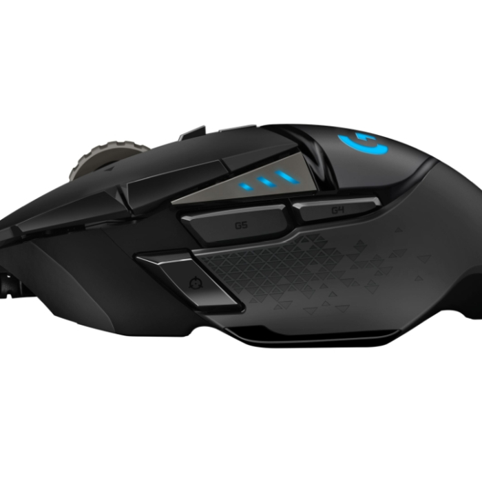 Logitech G502 Mouse, Lightsync RGB, HERO 25K DPI Sensor, 400 IPS, 5x3.6g Optional Weights, 11 Programmable Buttons, 114g, Black (тъмнейл - 3)