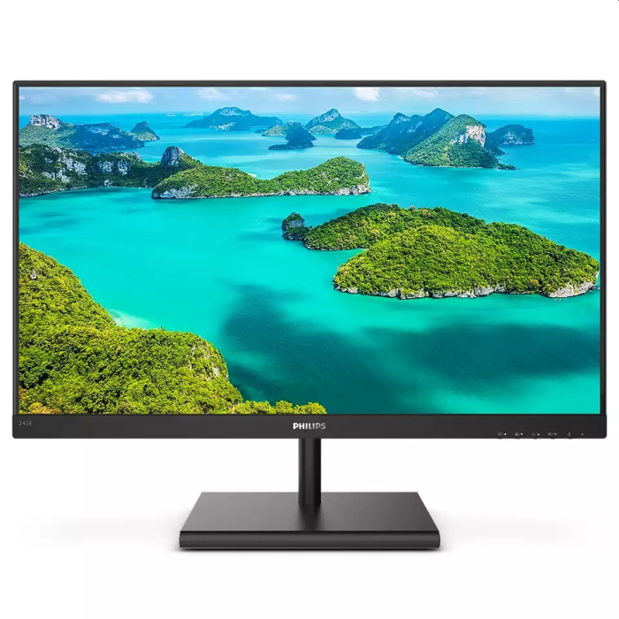 Philips 245E1S/00, 23.8" IPS WLED, 2560x1440@75Hz, 4ms GtG, 250cd/m2, 1000:1, Mega Infinity DCR, FreeSync/Adaptive Sync, FlickerFree, Low Blue Mode, Tilt, D-SUB, HDMI, DP на супер цена